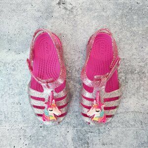 unicorn jelly sandals